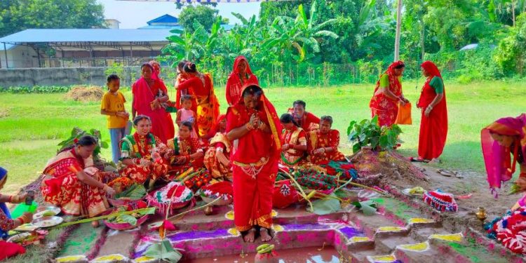 बलाहामा जितिया विषेश कार्यक्रम सम्पन्न