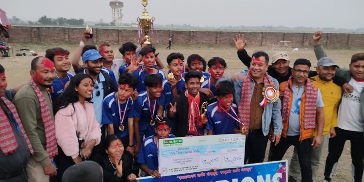 इनरुवा अन्तर विद्यालय फुटबल प्रातियाेगिता सम्पन्न