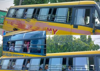 इनरुवामा अधिकांश स्कुल बस क्षमता भन्दा बढी विद्यार्थी बाेक्छन्