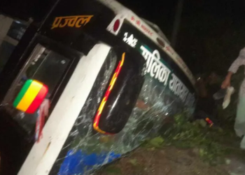 काठमाडौं जाँदै गरेको बस  दुर्घटना हुँदा २९ जना घाइते