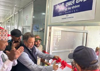 चिसापानी अस्पतालमा कृत्रिम हातखुट्टा सेवा परियोजना सुरु, सांसद चौधरीले गरे उद्घाटन ट्रमा सेन्टर बनाएरै छोड्ने प्रतिवद्धता 