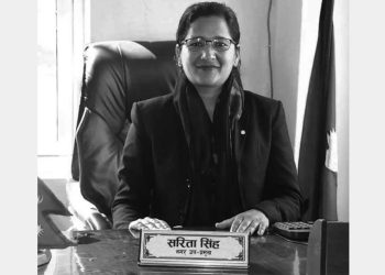 भूकम्पमा परी नलगाढ नगरपालिकाकी उपप्रमुख सरिता सिंहको मृत्यु