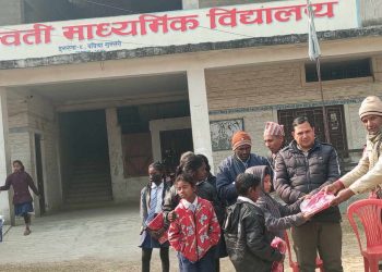 सुवेदी परिवारद्धारा २८ बालबालिकालाई स्विटर