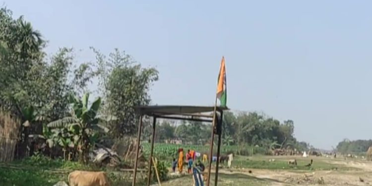 सुनसरीको दशगजा क्षेत्र मिचेर भारतीयको खेती, एसएसबीको पोष्ट