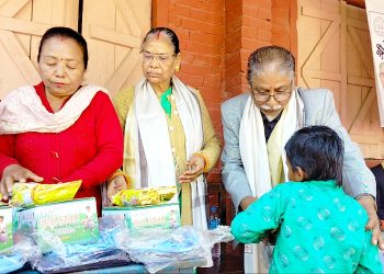 सरस्वती पूजाकाे अवसरमा ११० जना विद्यार्थीलाई विद्यालयकाे पोसाक वितरण