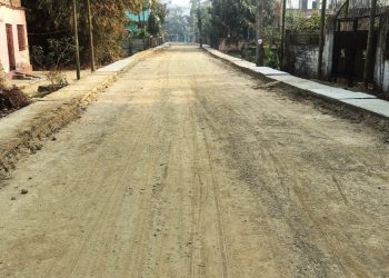 ४० लाखको लागतमा पक्की नाला निर्माण र बाटो मर्मत सम्भारको काम