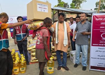 आगलागीबाट पीडित भएका घरपरिवारलाई खाद्यान्न सामाग्री वितरण