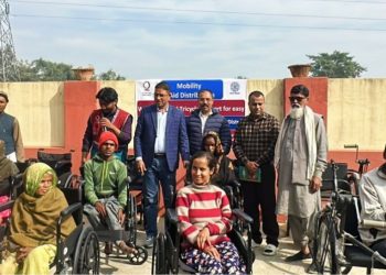 कतार च्यारिटी द्वारा सहयोग सामाग्री हस्तान्तरण