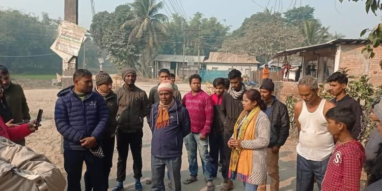 गुणस्तरहीन सडक निरीक्षण गर्न इनरुवाका राजनीति दल