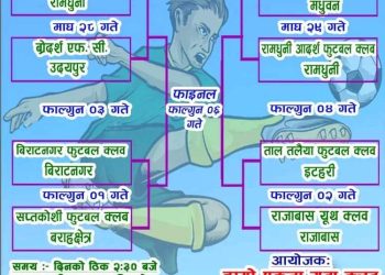 मधुवनमा दोस्रो संस्करणको एकता नक आउट फुटवल प्रतियोगिता हुने