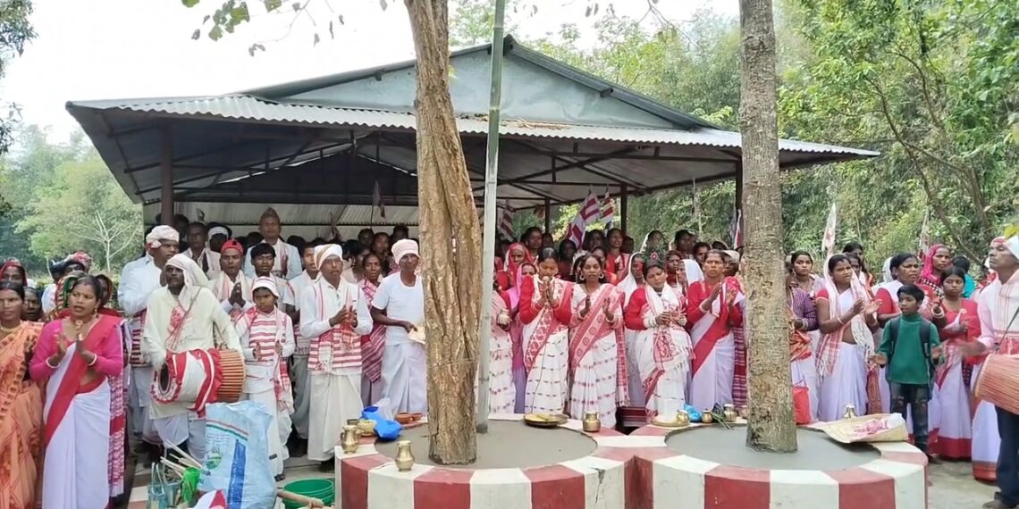 उराँव समुदायले परम्परागत विधिसहित सरहुल पर्व मनाए